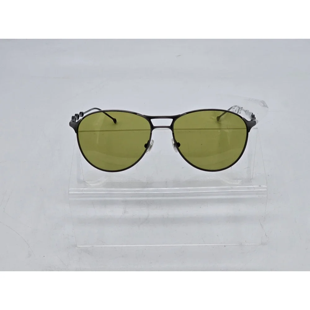 Diesel ODL1009 Sunglasses Men OS Brushed Grey Blue Matte Green Lens - NWT
